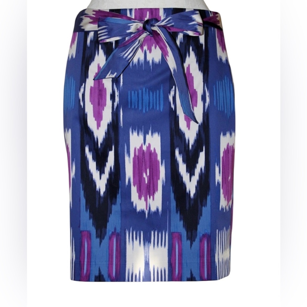 Talbots Pencil Skirt Blue and Purple 14